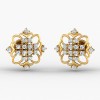 Aadishri Signature spl White Stoned  Casting Stud - 22KT  
